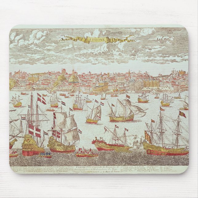View of Lisbon Mouse Mat (Front)