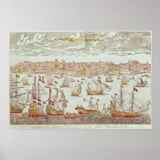 View of Lisbon Poster (Front)