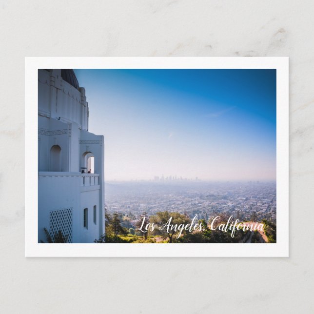 View of Los Angeles from Griffith Observatory Postcard (Front)