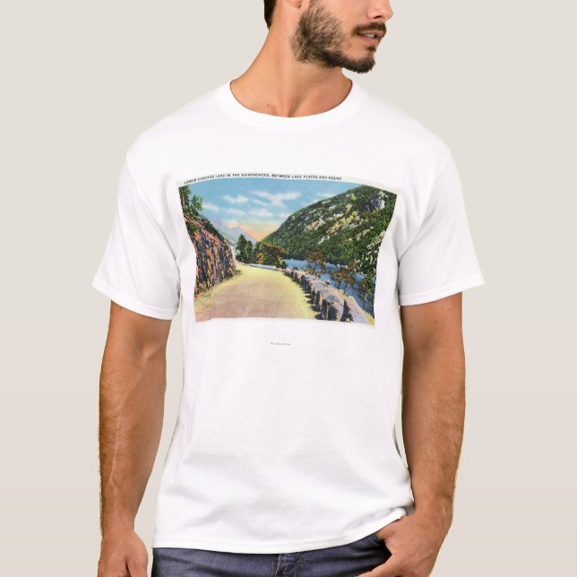 View of Lower Cascade Lake T-Shirt (Front)
