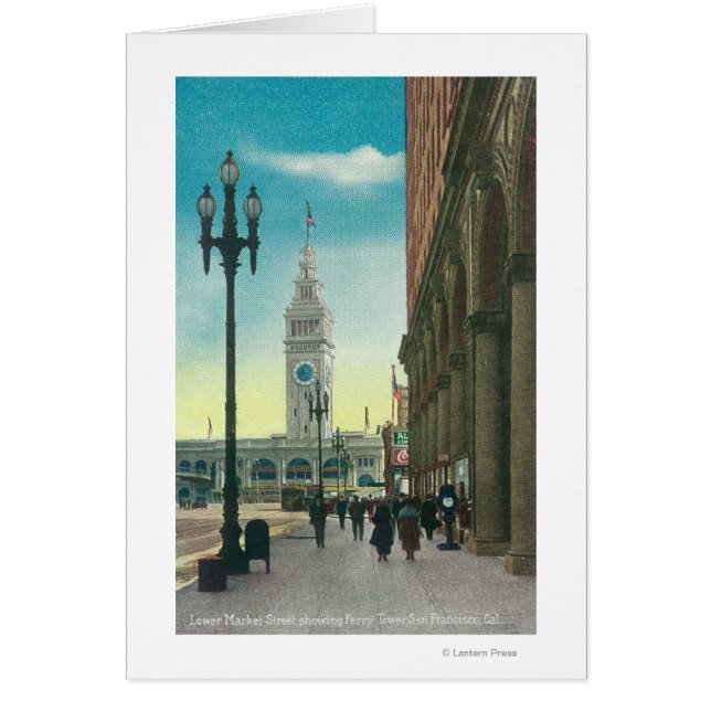 View of Lower Market St showing Ferry Tower (Front)