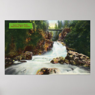 View of Lynn Canyon Falls Poster