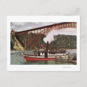 View of Maid of the Mist Boat Leaving Dock Postcard
