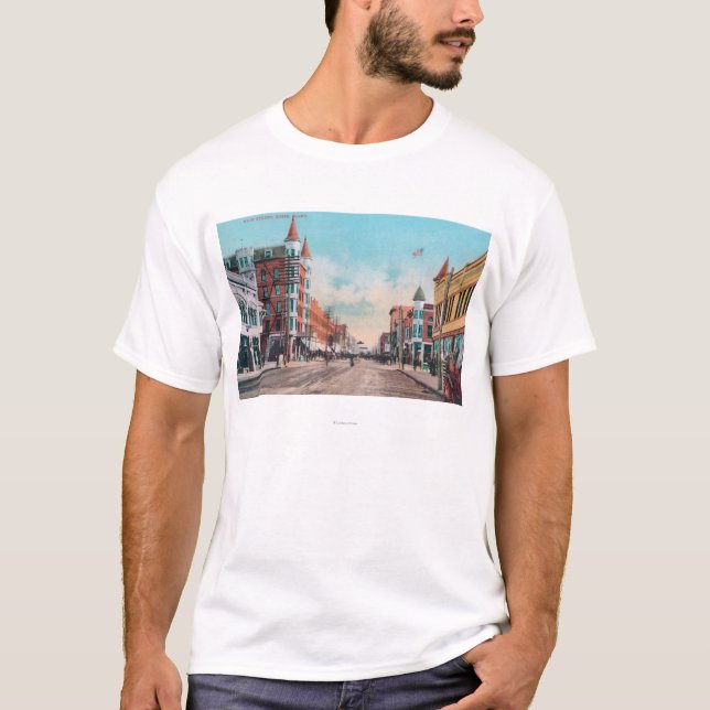 View of Main StreetBoise, ID T-Shirt (Front)