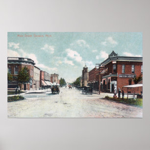 View of Main StreetDavison, MI Poster