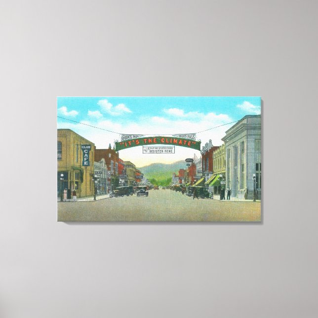 View of Main StreetGrants Pass, OR Canvas Print (Front)