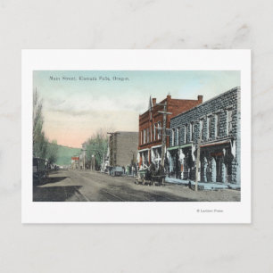View of Main StreetKlamath Falls, OR Postcard