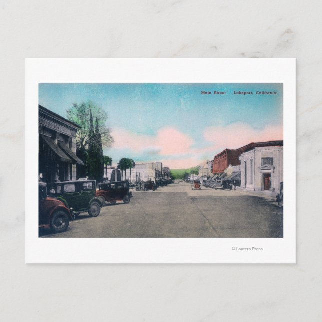 View of Main StreetLakeport, CA Postcard (Front)