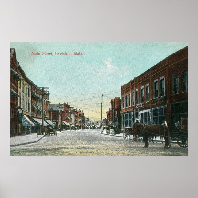 View of Main StreetLewiston, ID Poster (Front)