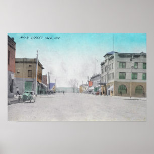View of Main StreetVale, OR Poster