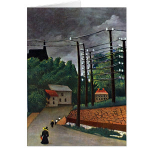 View of Malakoff by Henri Rousseau, Vintage Art