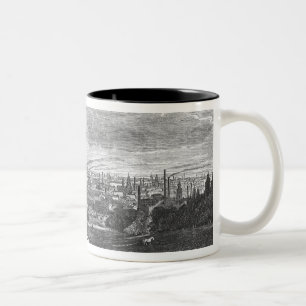 View of Manchester, engraved by T.Gustyne Two-Tone Coffee Mug