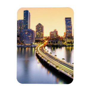 View of Mandarin Oriental Miami with reflection Magnet