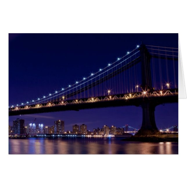 View of Manhattan bridge at night (Front Horizontal)