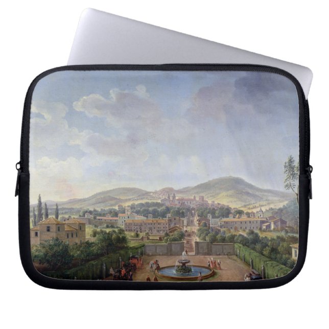 View of Marino, 1719 (oil on canvas) Laptop Sleeve (Front)