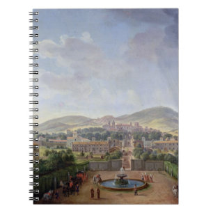 View of Marino, 1719 (oil on canvas) Notebook