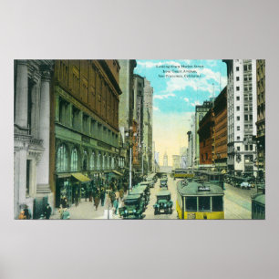 View of Market Street from Grant Street Poster