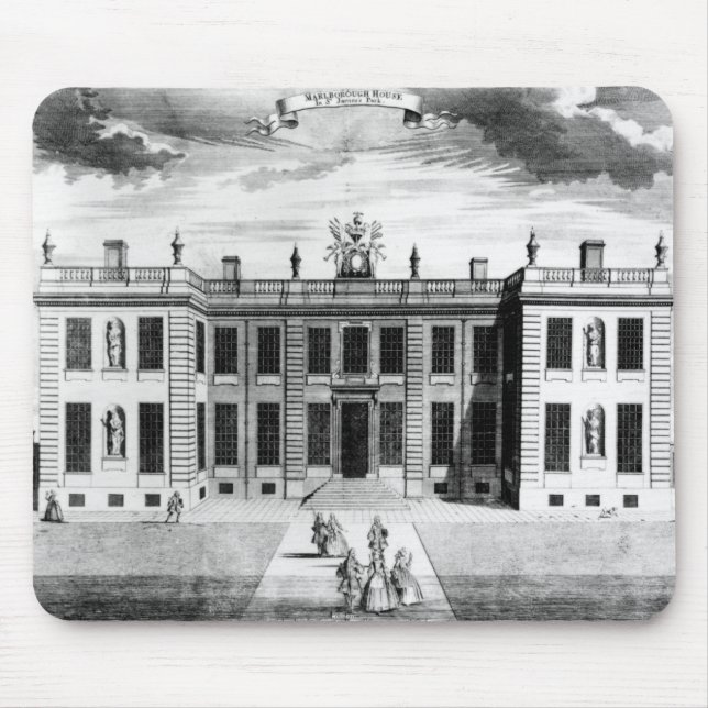 View of Marlborough House in Pall Mall Mouse Mat (Front)