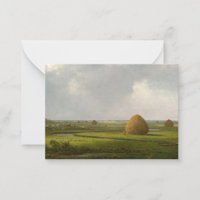 View of Marshfield, 1876 by Martin Johnson Heade Card (Front)