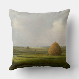 View of Marshfield, 1876 by Martin Johnson Heade Cushion