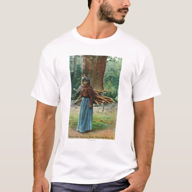 View of Mary of the Yosemite Natives Carrying T-Shirt (Front)