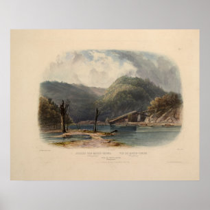 View of Mauch-Chunk Pennsylvania by Karl Bodmer Poster