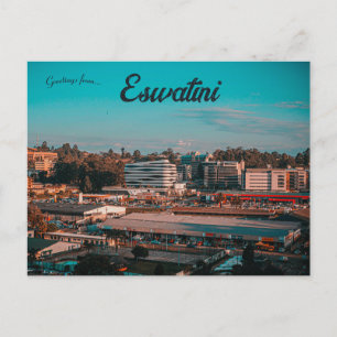 View of Mbabane Eswatini Postcard