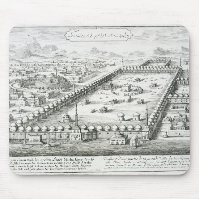View of Mecca, from 'Entwurf einer historischen Ar Mouse Mat (Front)