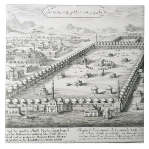 View of Mecca, from 'Entwurf einer historischen Ar Tile