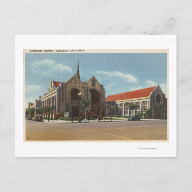View of Methodist Church Postcard (Front)