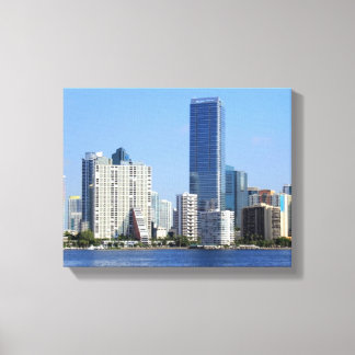 View of Miami Skyline Canvas Print
