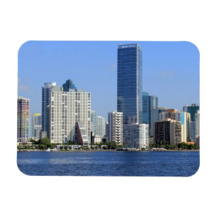 View of Miami Skyline Magnet