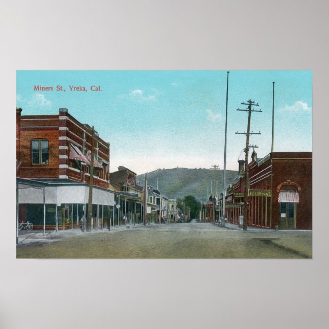 View of Miners StreetYreka, CA Poster (Front)