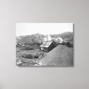 View of Mining Factory "Homestake Works" Canvas Print
