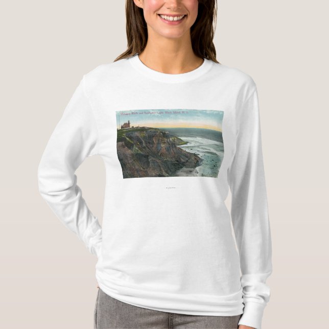 View of Mohegan Bluffs and Southeast T-Shirt (Front)