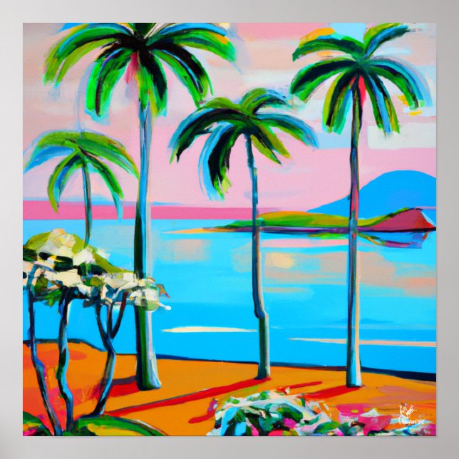 View of Mokuauia - poster and digital print (Front)