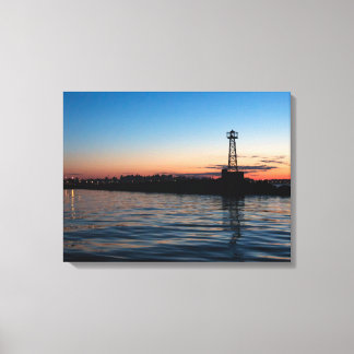 View Of Montevideo At Dawn, Uruguay Canvas Print