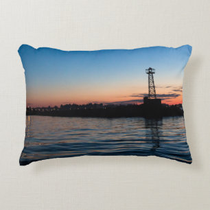 View Of Montevideo At Dawn, Uruguay Decorative Cushion
