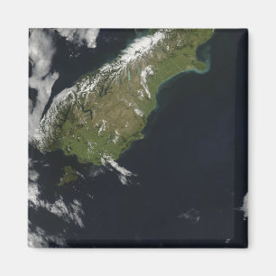 View of most of the South Island of New Zealand Magnet