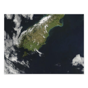 View of most of the South Island of New Zealand Photo Print