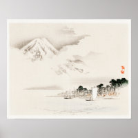 View of Mount Fuji by Kōno Bairei (1844-1895)