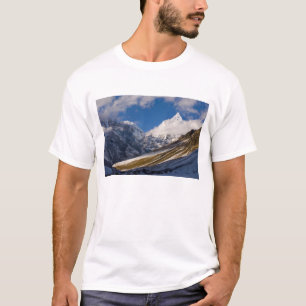 View of Mount Jichu Drake, Bhutan. T-Shirt