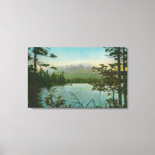 View of Mount Katahdin, Loftiest Peak in Maine Canvas Print