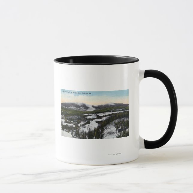 View of Mount Saddleback in the Winter Mug (Right)