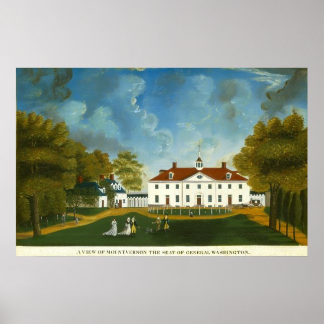 View of Mount Vernon - American Fine Art Poster (Front)