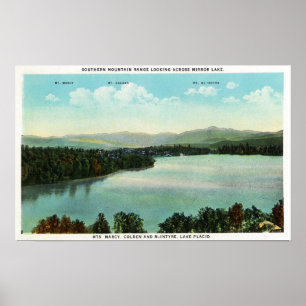 View of Mts. Marcy, Colden, and McIntyre Poster