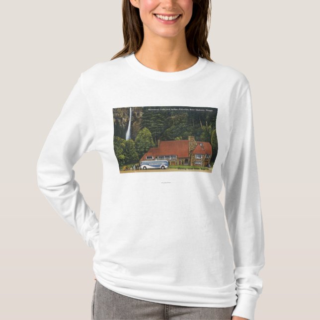 View of Multnomah Falls Lodge T-Shirt (Front)