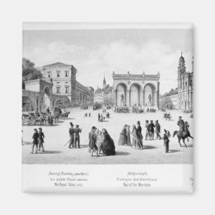 View of Munich, 1869 Magnet