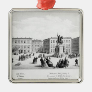 View of Munich, 1869 Metal Tree Decoration