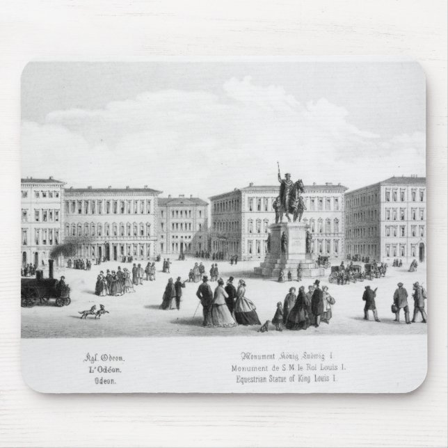 View of Munich, 1869 Mouse Mat (Front)